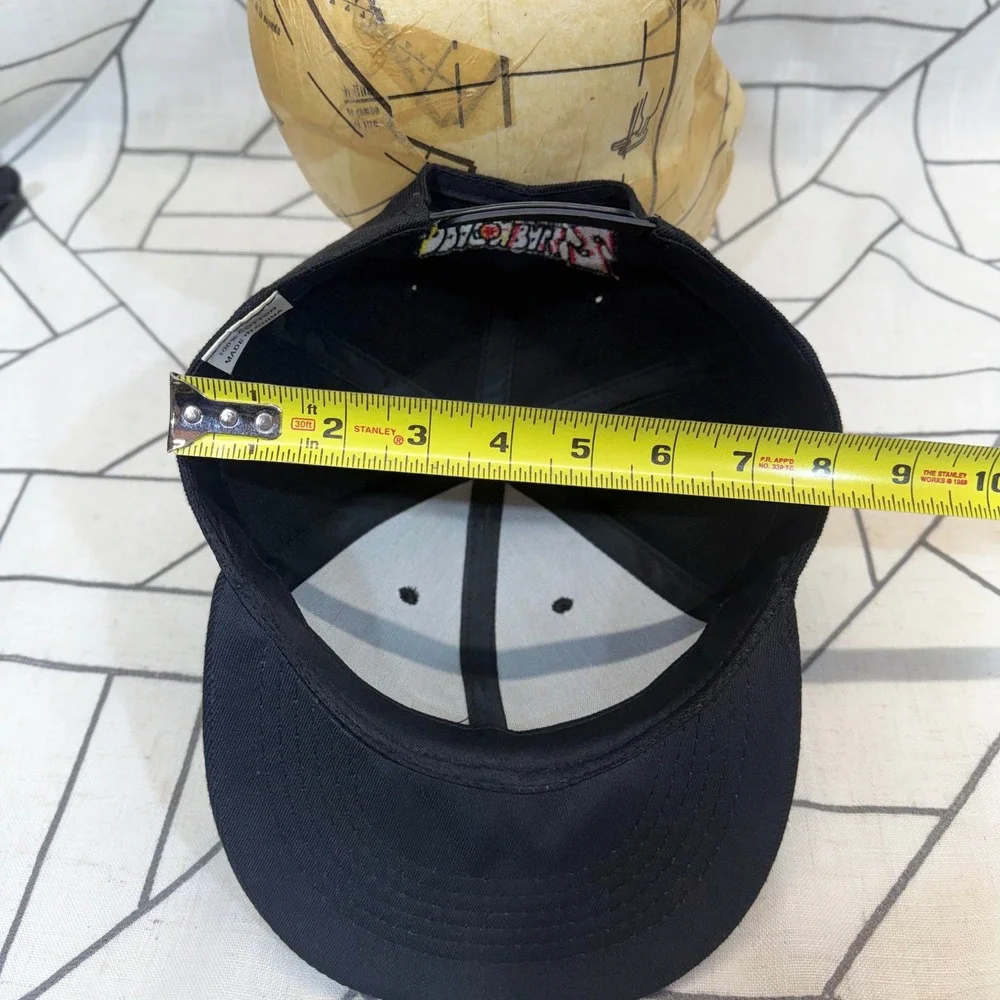 Dragon Ball Z Snapback Hat‎ OS Black Goku Kanji Logo Anime Baseball Cap